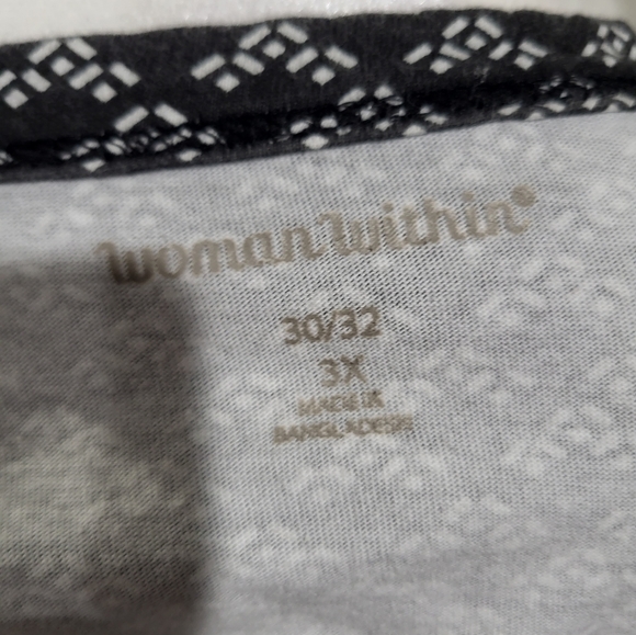 Woman Within Printed Shirred Tunic - Picture 4 of 6